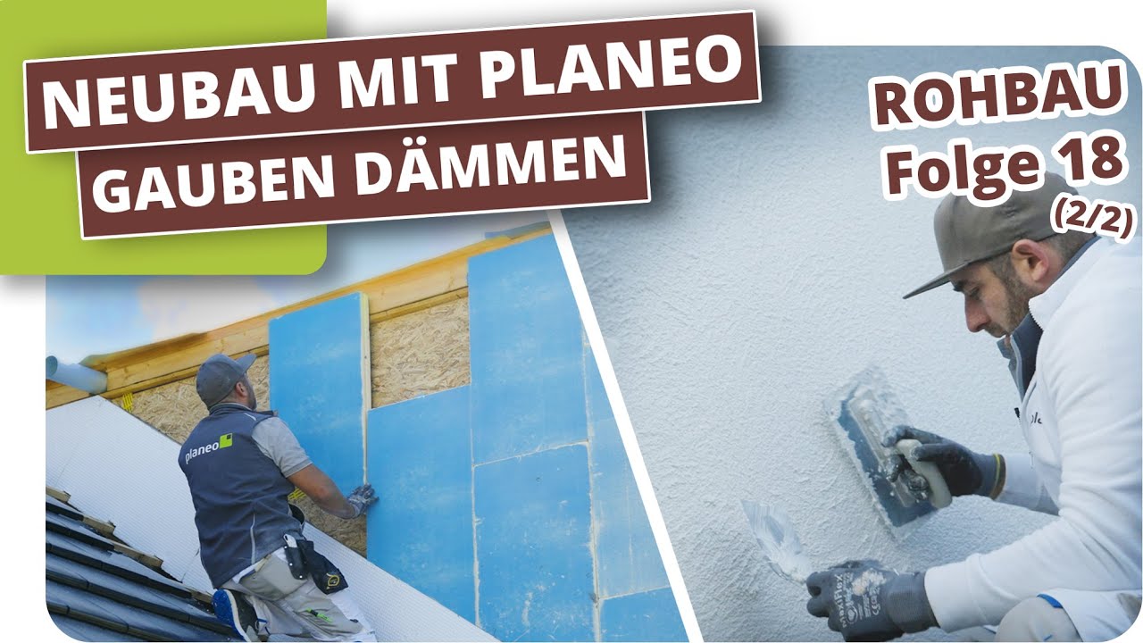 Gaube dämmen, wartungsfreien Anschluss herstellen und verputzen #18/2