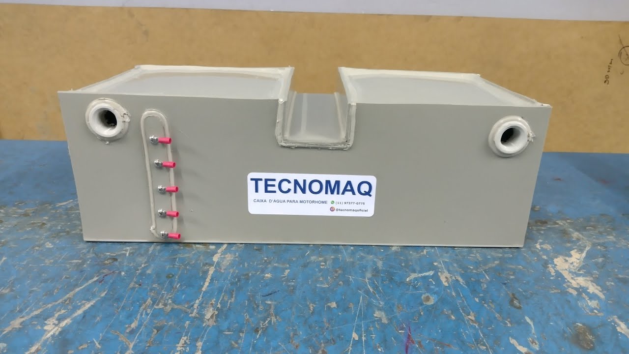 Fabricação de caixa d'água para motorhome