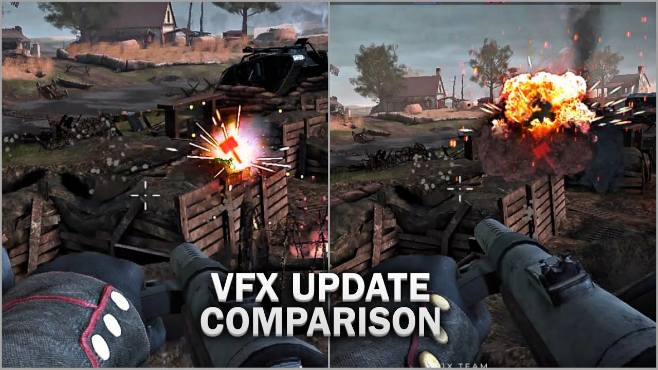 New Explosions VFX Update! Before vs After in WW1 Game