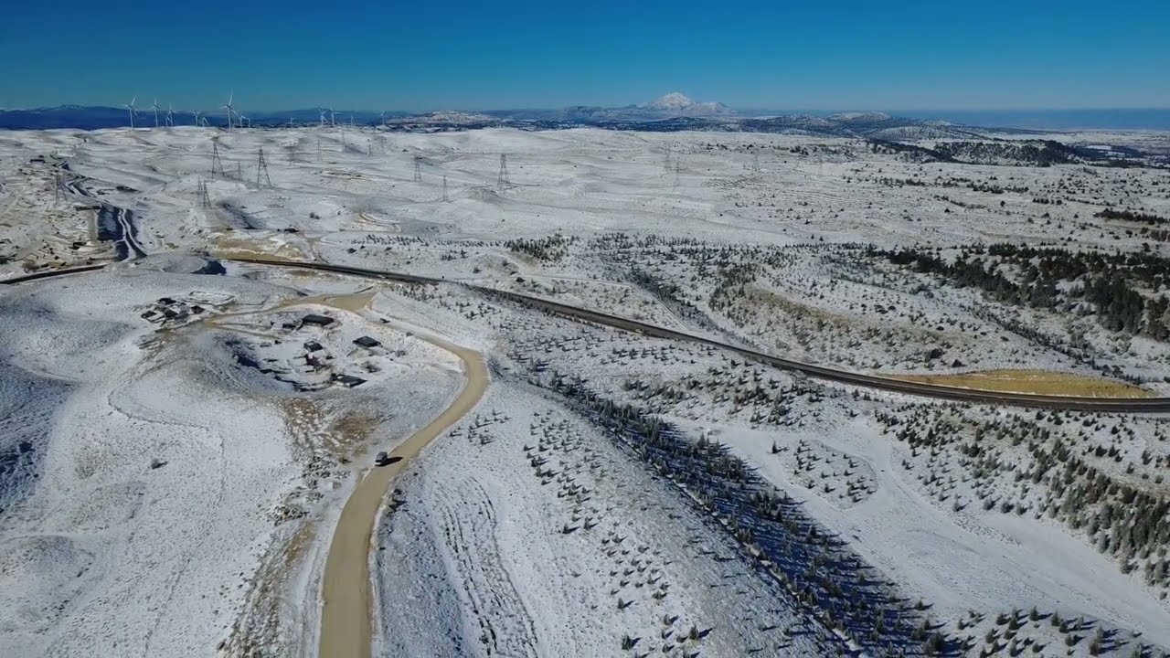 KAR GELDİ HAVA SICAKLIĞI -3 TE SARTAVUL GEÇİDİ 1650 RAKIM KARAMAN-MERSİN YOLU 