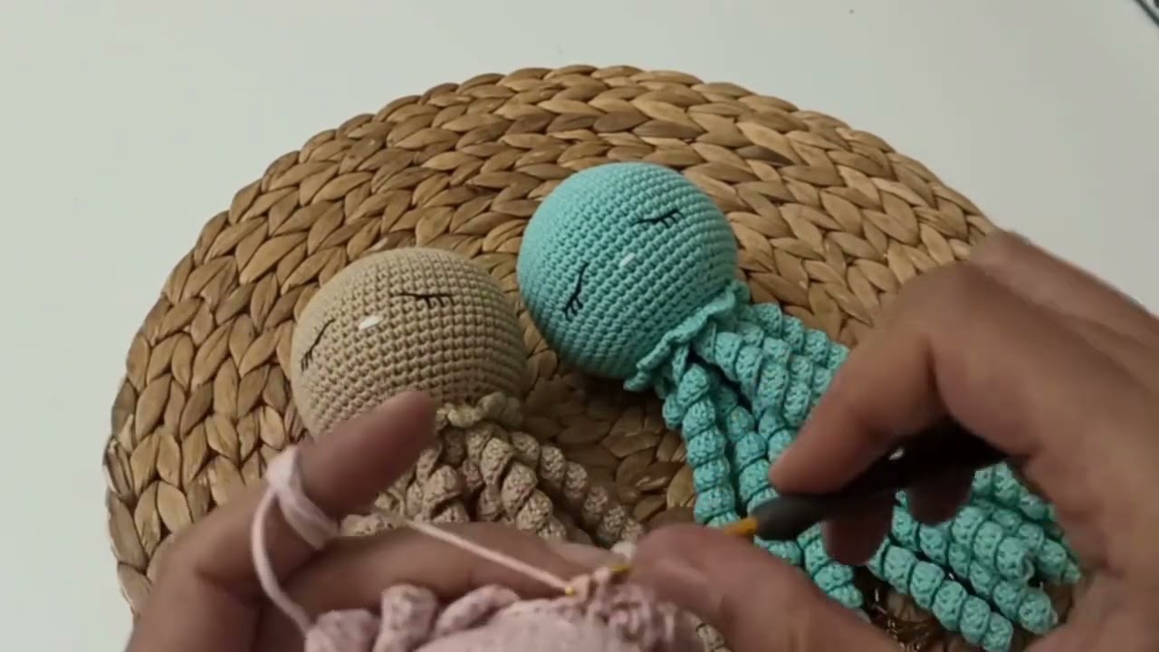 amigurumi sevimli ahtapot