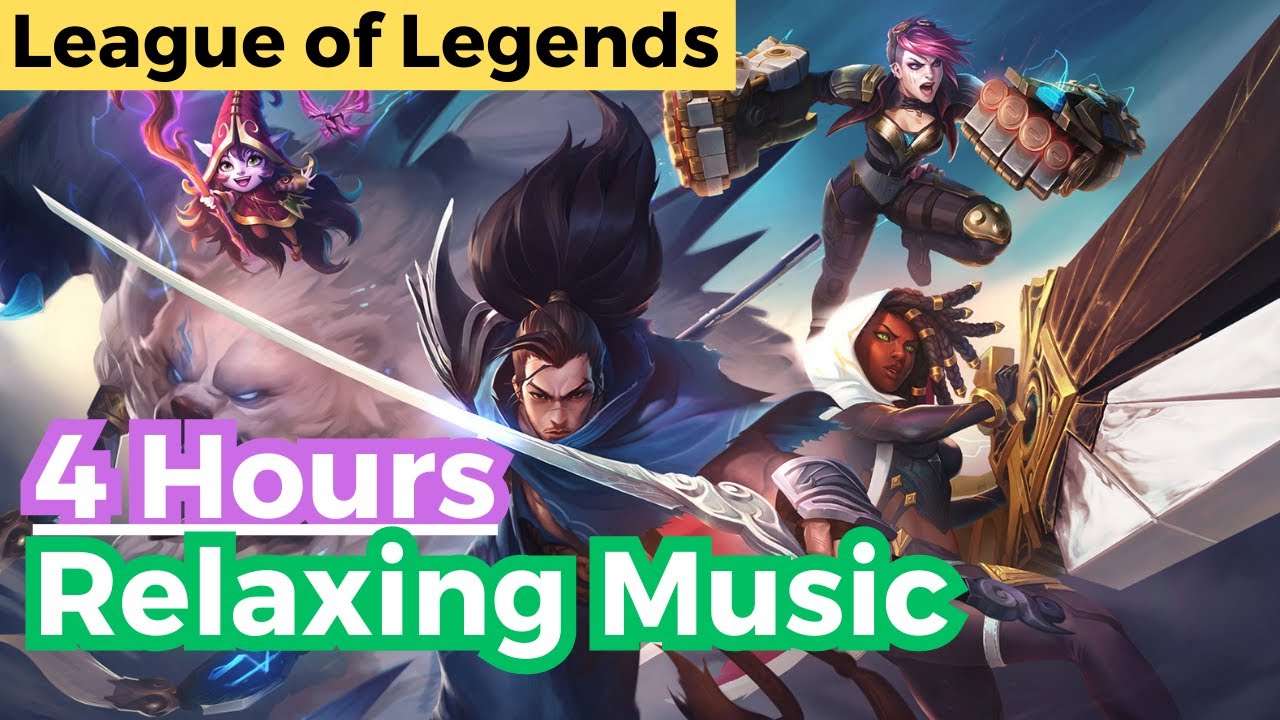 AD FREE League of Legends background music, 4 hours chill gaming music (英雄联盟) | study music LoL bgm