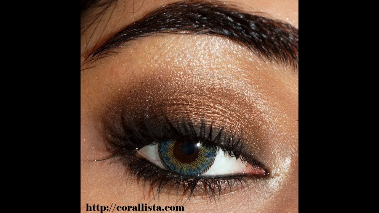 Bronze Smokey Eye Makeup Tutorial | corallista