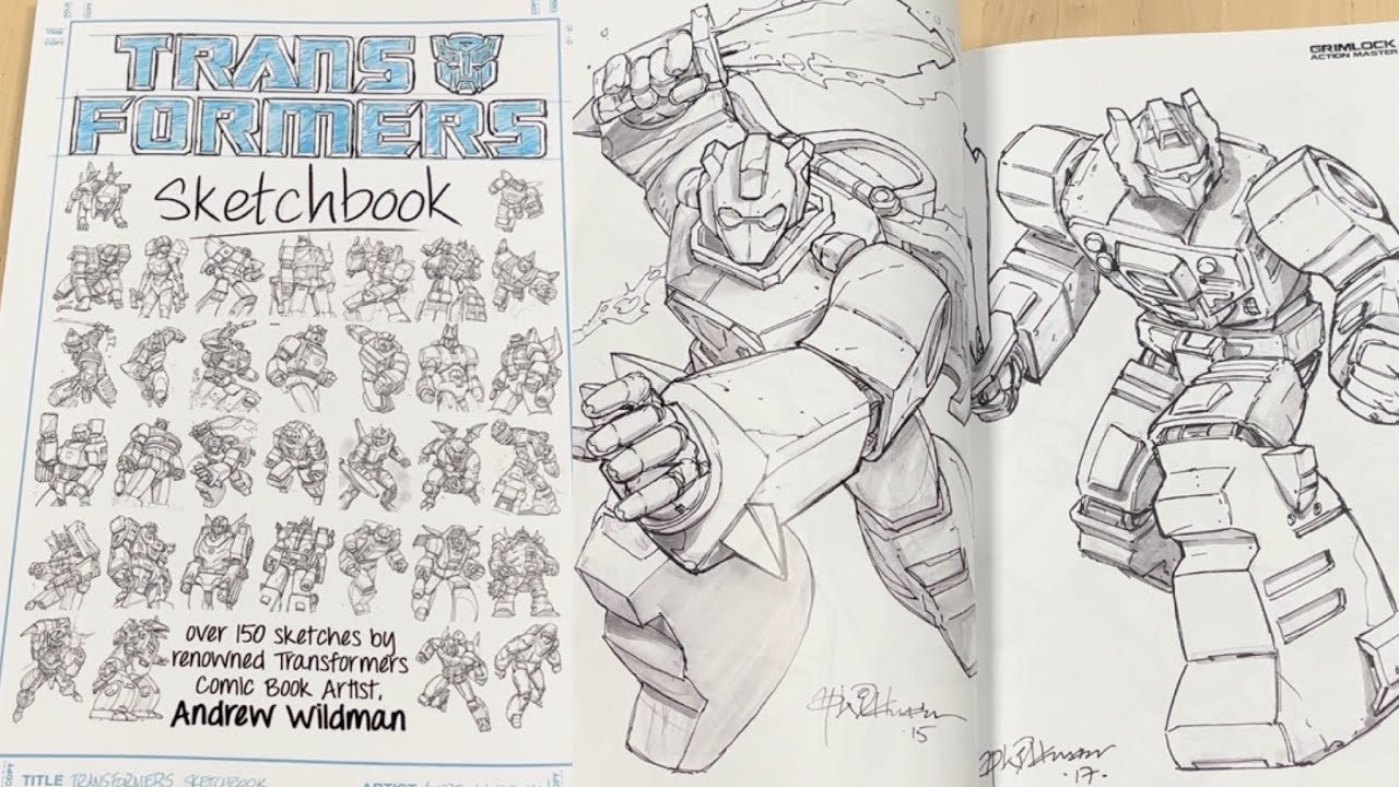 Simply stunning transformers generation one sketchbook by Andrew Wildman showcase and review. G1 art