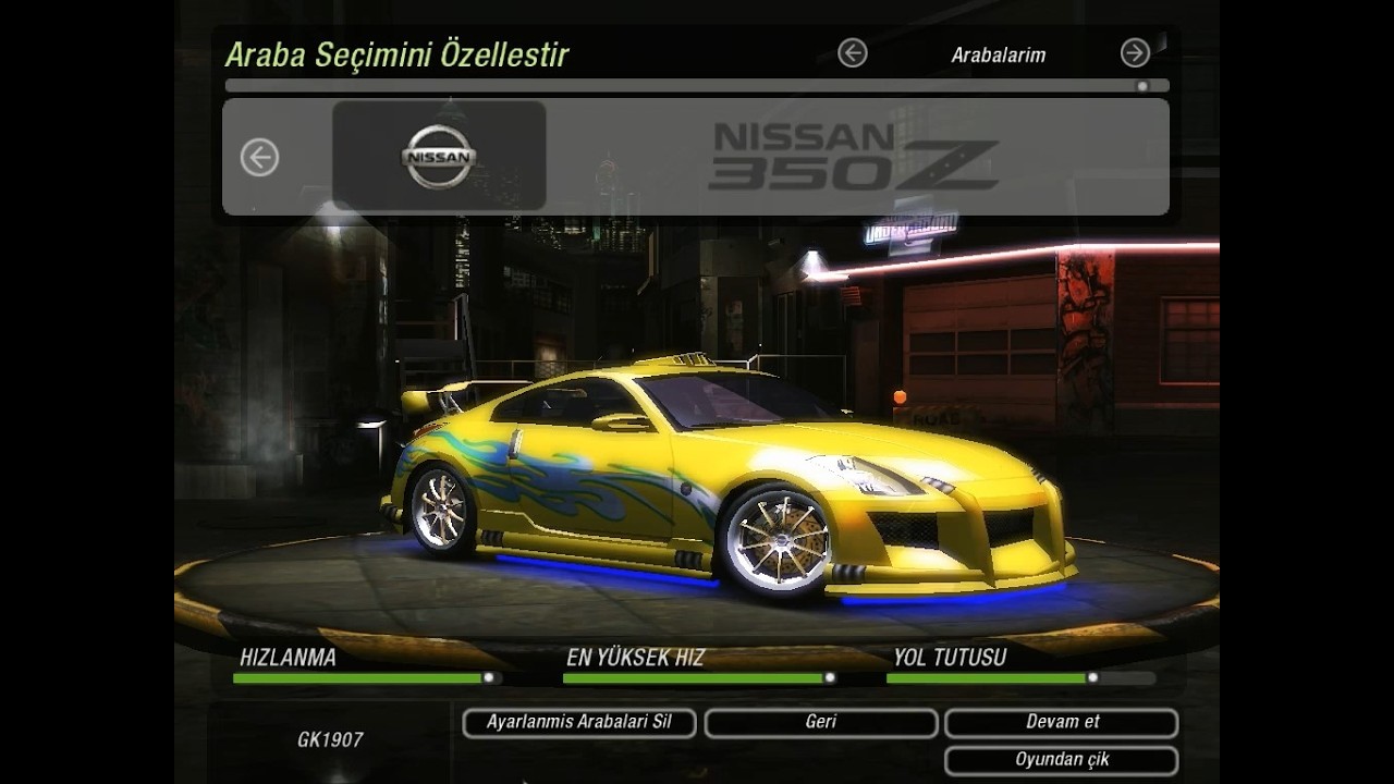 NFS Underground 2 | Demo Nissan 350Z Build (Recreating)