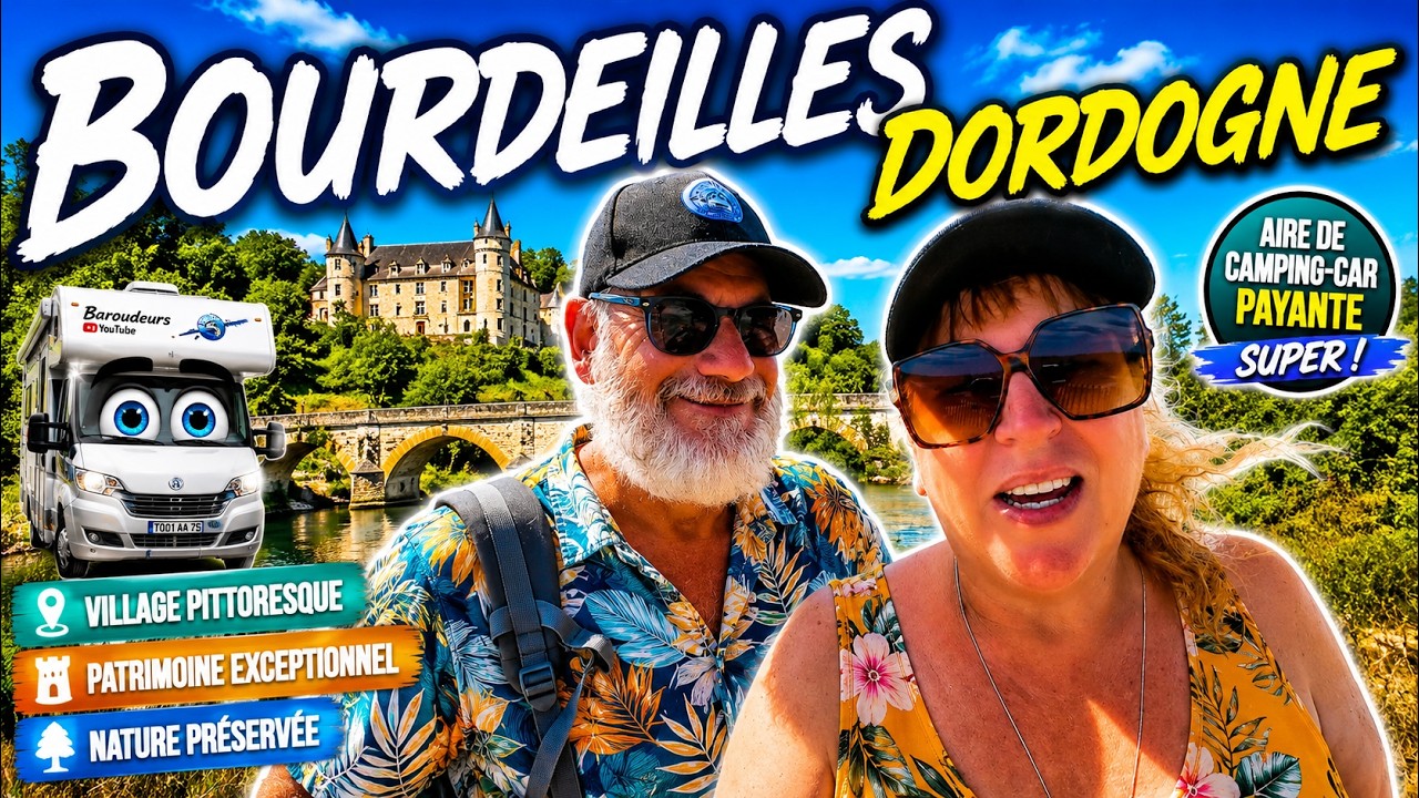 BOURDEILLES : Village magnifique dans le Périgord près de l'eau. #vanlife #campingcar #perigord