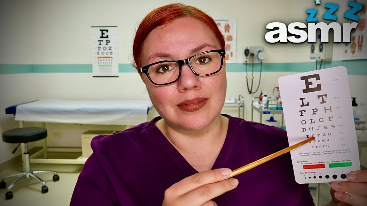 ASMR Full MEDICAL Exam: Cranial Nerve Exam, Vision & Vitals Roleplay