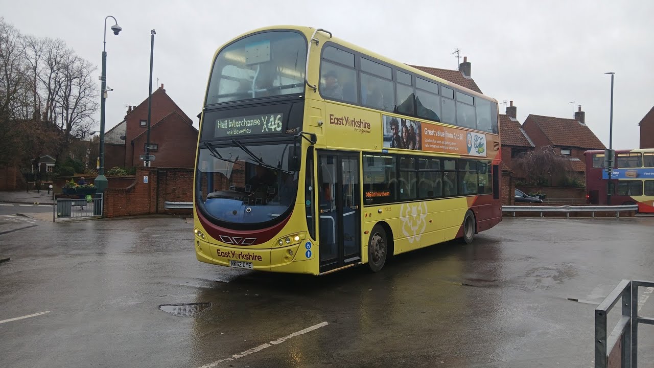 *Extremely rare allocation* East Yorkshire Buses Volvo B5LH G2 route X46 20828 (NK62 CYE) 