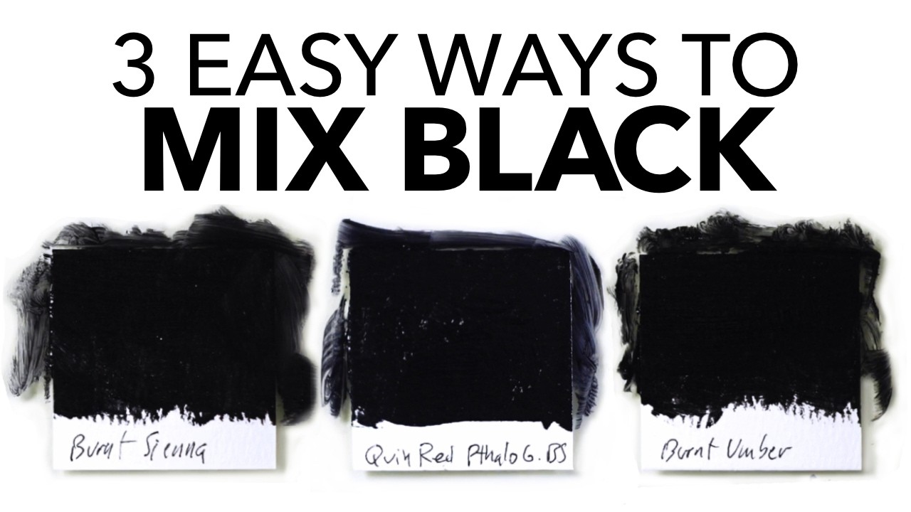 3 Easy Ways to Mix Black Paint