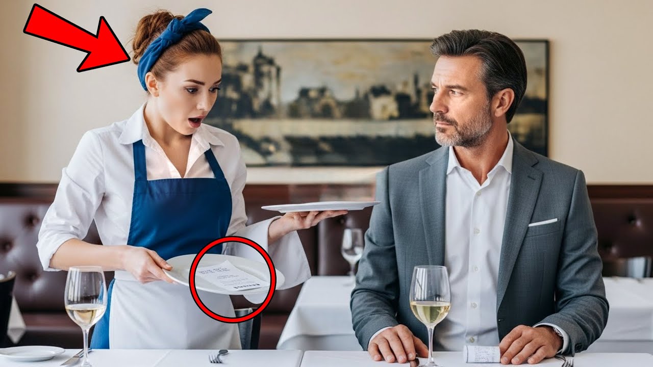 Billionaire Left a $0 Tip — But the Waitress Found a Hidden Note Under the Plate...