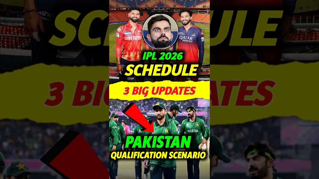 IPL 2026 Schedule 🔥 Pakistan Qualification Scenario