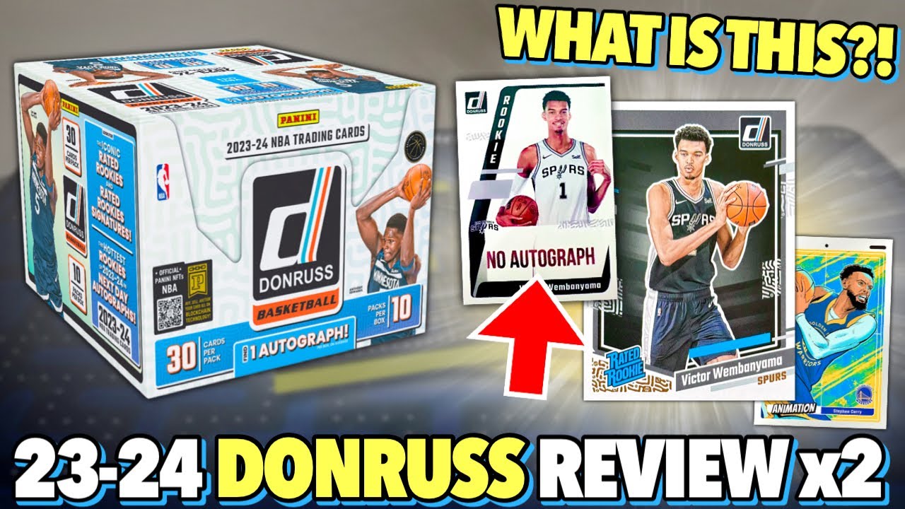 *WEMBY RATED ROOKIES AND NEXT DAYS?! 😳🔥* 2023-24 Panini Donruss Basketball Hobby Box Review x2