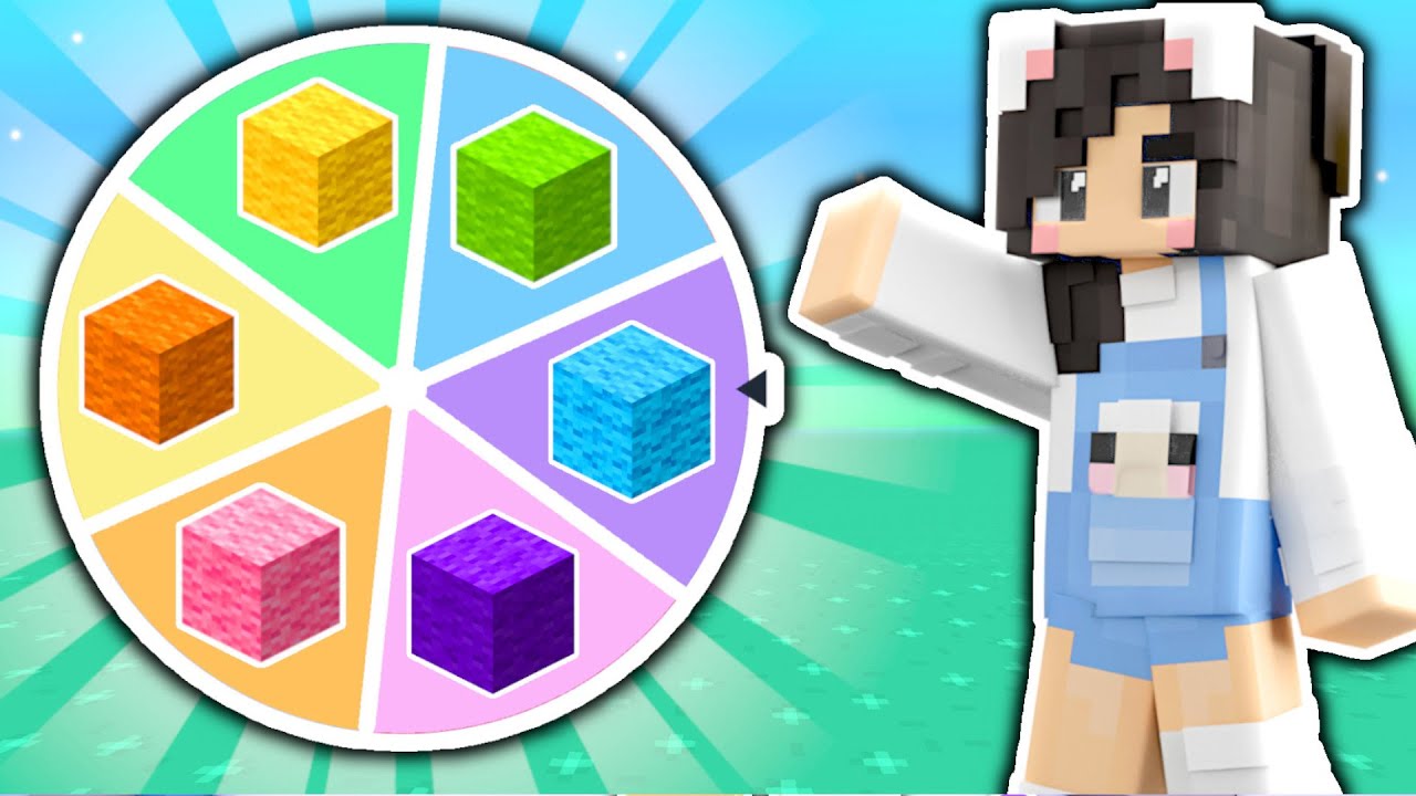 💜Wheel Spin Decides Colors of my Minecraft House!