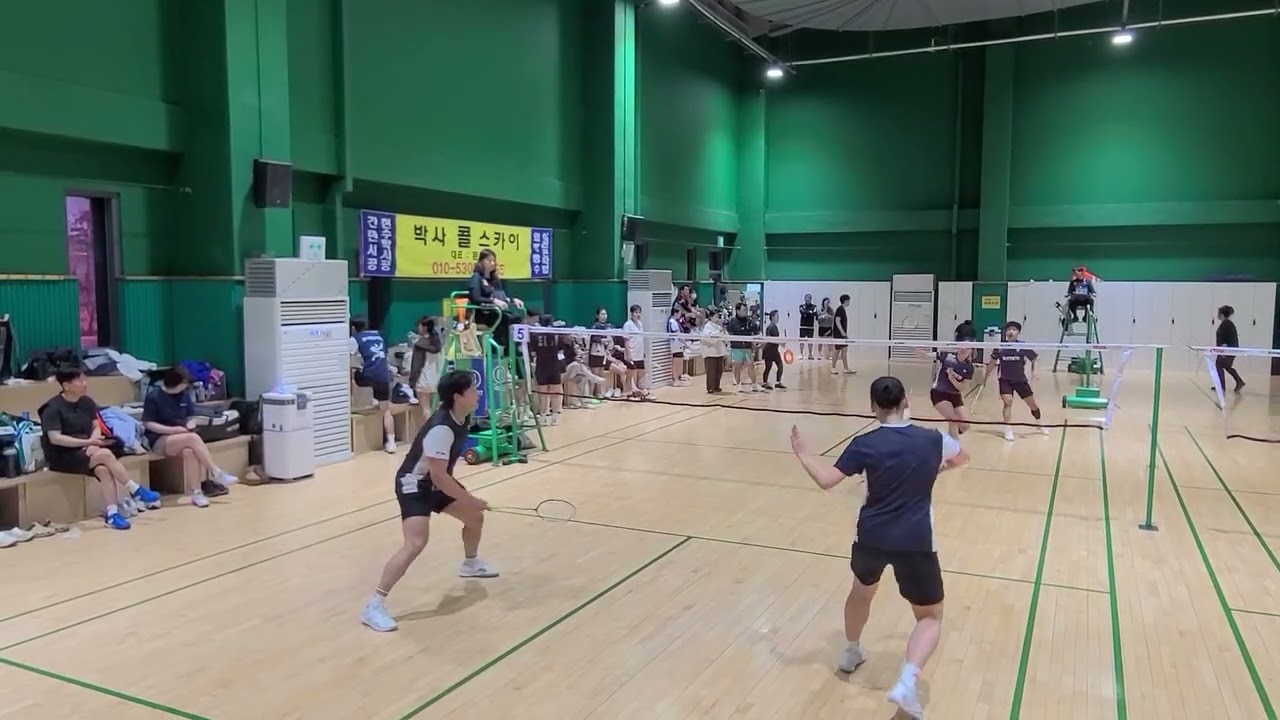 [2026/02/28] 2026 미르스포츠 동호인 배드민턴 대회 혼복20A 풀리그2경기 미르스포츠 박진우/류연진