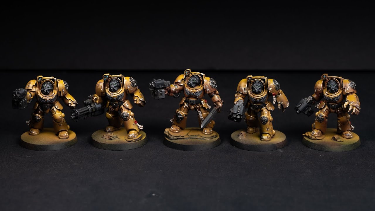Timelapse: Painting an Imperial Fist Terminator squad from the Leviathan Box Set