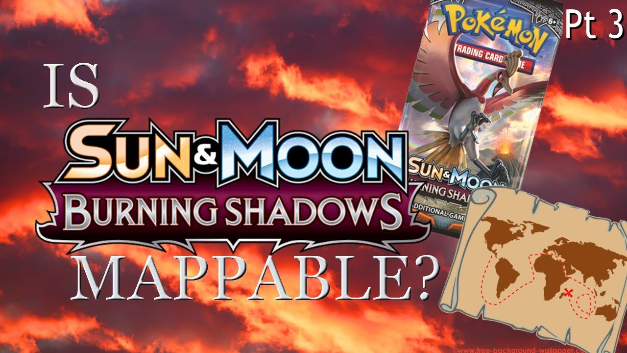 Are Pokemon Burning Shadows Booster Boxes MAPPABLE!? Sample 3 Opening Packs!
