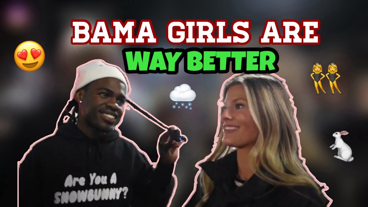 ALABAMA VS AUBURN: SNOW BUNNY EDITION😍 Iron Bowl Public Interview at The University Of Alabama!😱