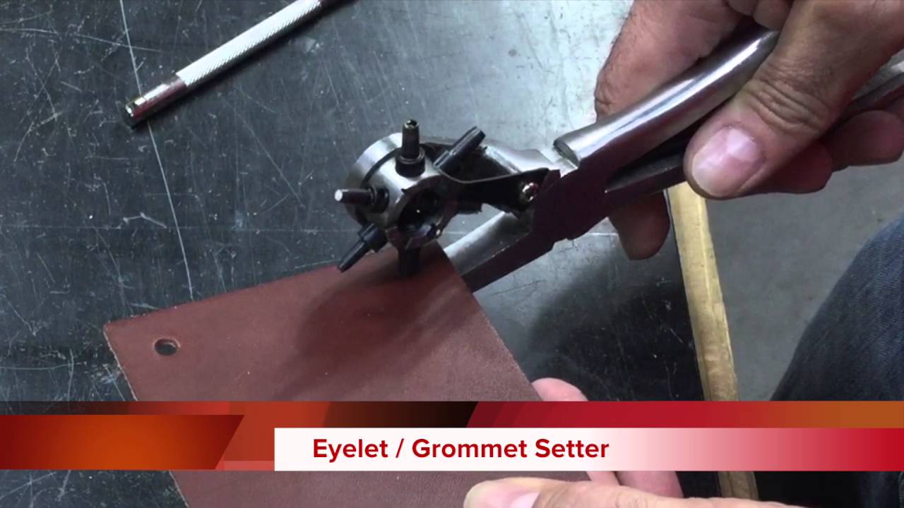 How to Install  Eyelets / Small Grommets in Leather