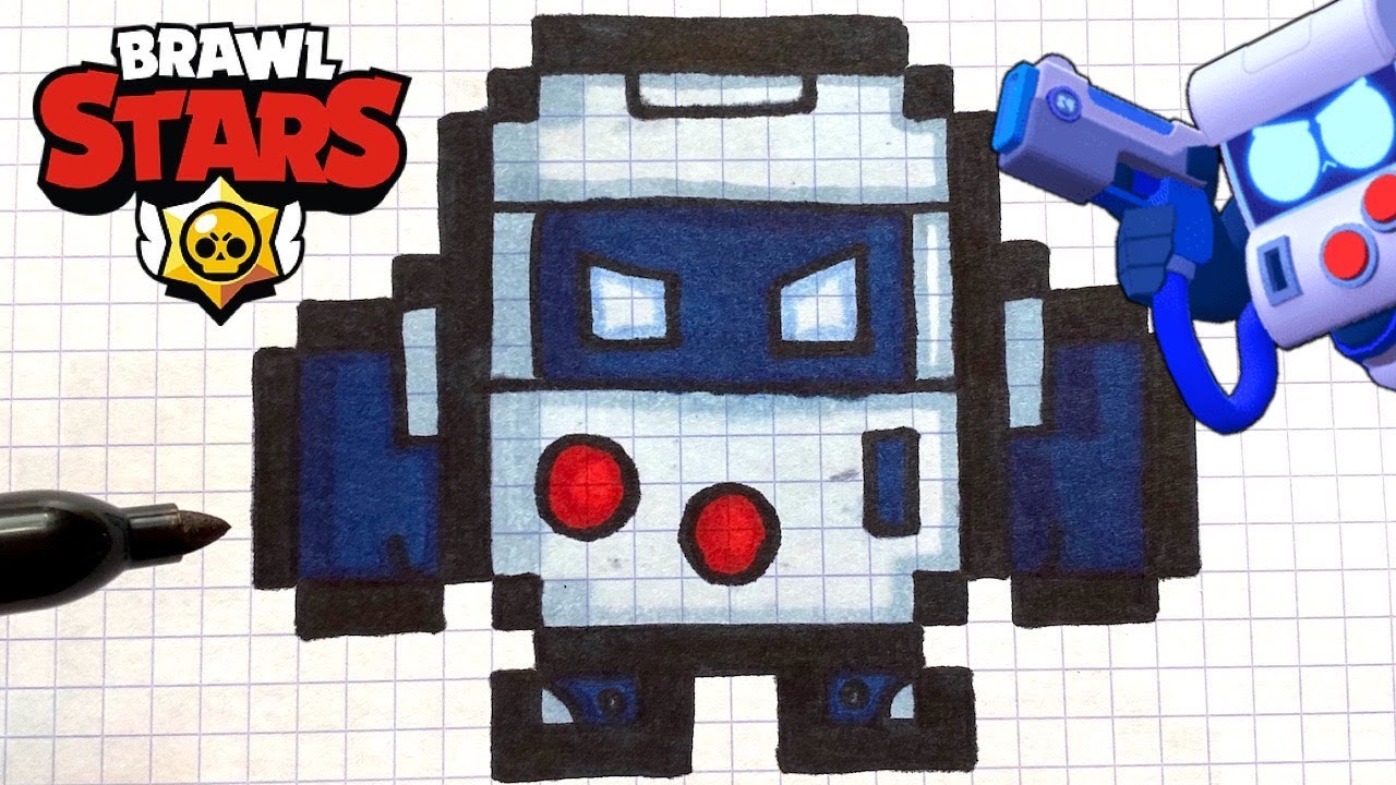 COME DISEGNARE 8-BIT PIXEL ART BRAWL STARS