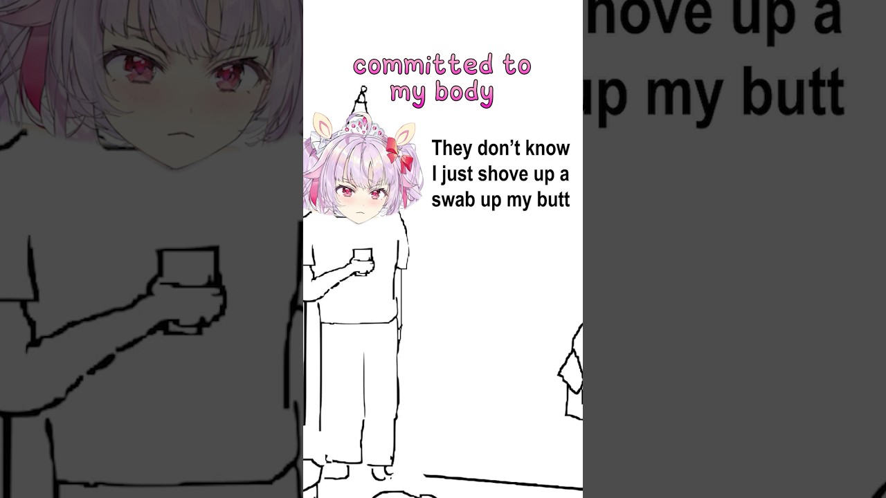 the doctor made me swab my 🍑🥲 #vtuber