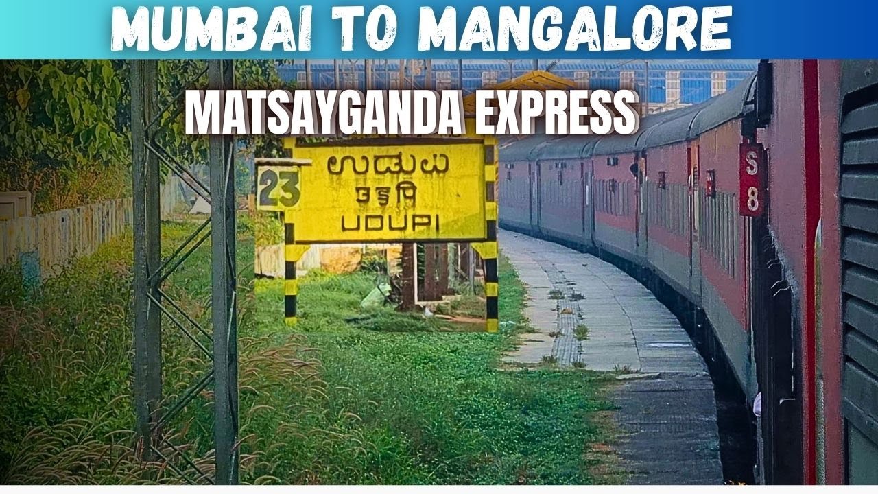 Mumbai To Mulki l Mangalore Train Journey l Matsyagandha Express 12619