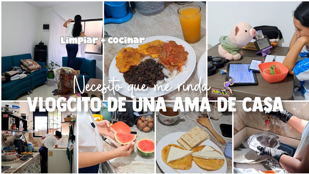 Cuando grabo se me complica / cocinando, limpiando ventanas ASÍ ATIENDO MI HOGAR 