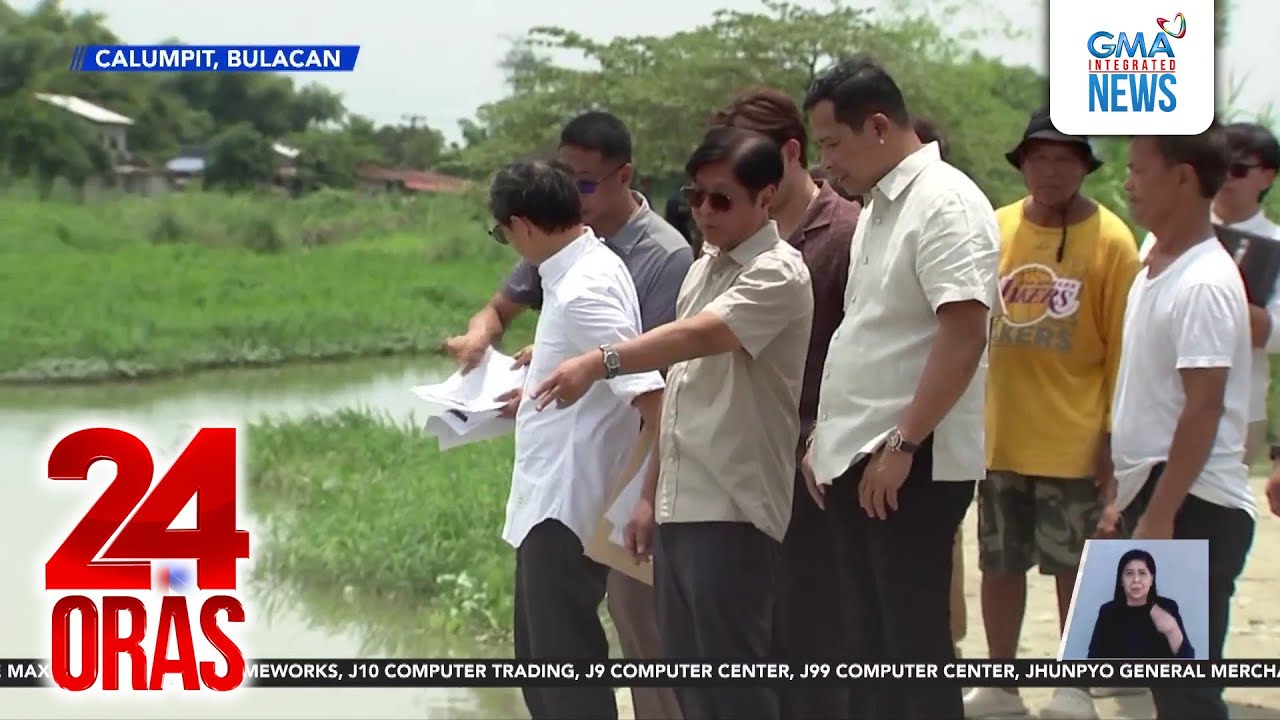 Sira-sirang dike sa Brgy. Frances, Calumpit, Bulacan, ikinadismaya ni Pres. Marcos | 24 Oras