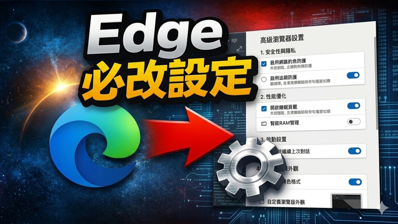 提升 Microsoft Edge 使用體驗！我建議更改的 Edge 設定