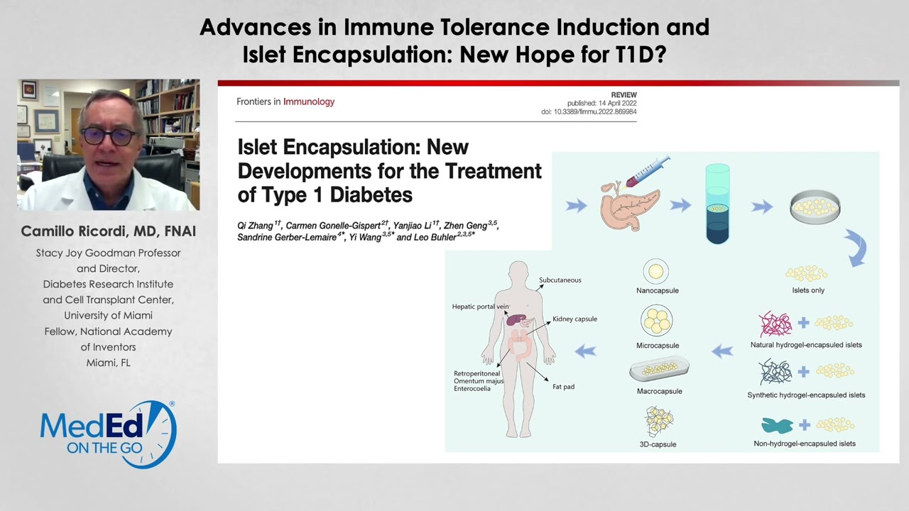 Advances in Immune Tolerance Induction and Islet Encapsulation: New Hope for T1D?