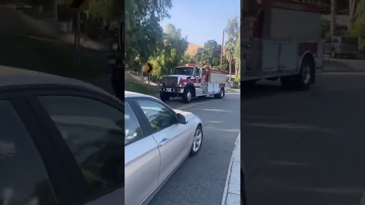 SBCoFD, Water Tender 71 Arriving At Marshall IC Vegetation Fire. May/19/2022