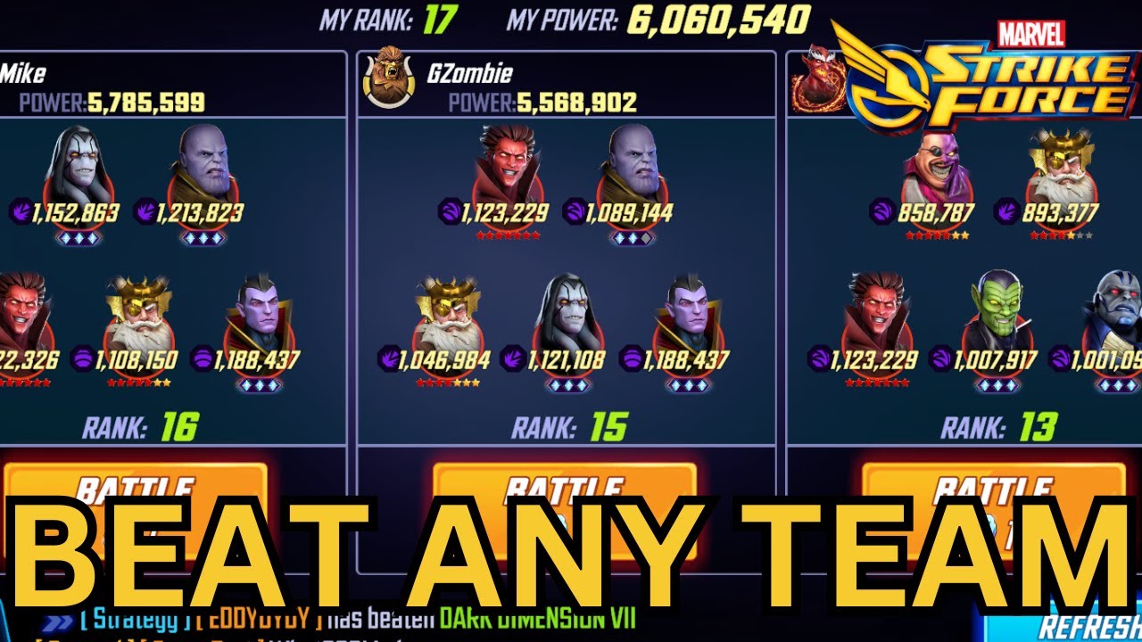 HUGE ARENA CHEAT CODE | LEVEL 105 DOESNT MATTER | ARENA | MARVEL Strike Force | MSF