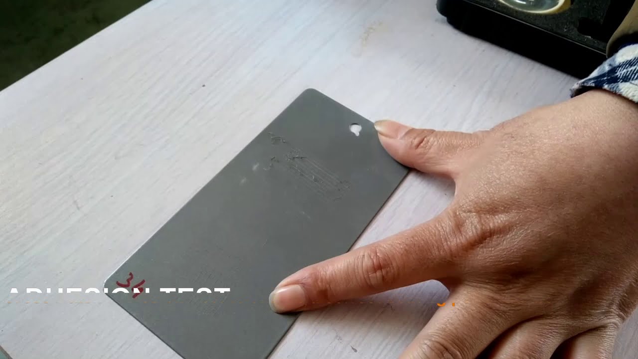 Powder Coating Quality Testing, Adhesion, Impact Gloss Test
