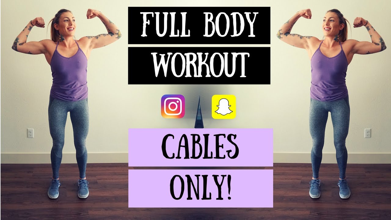 FULL BODY WORKOUT - CABLE MACHINE ONLY! Tighten & Tone Your Body