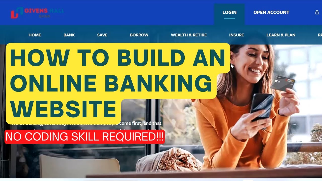 How To Build a Pro Banking Website With Savings and Current Account