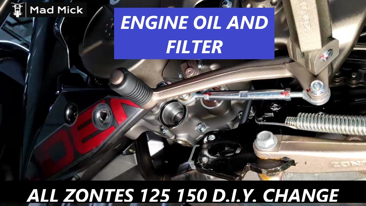 D.I.Y. ZONTES 125cc 150cc U U1 G G1 OIL CHANGE FILTER CHANGE