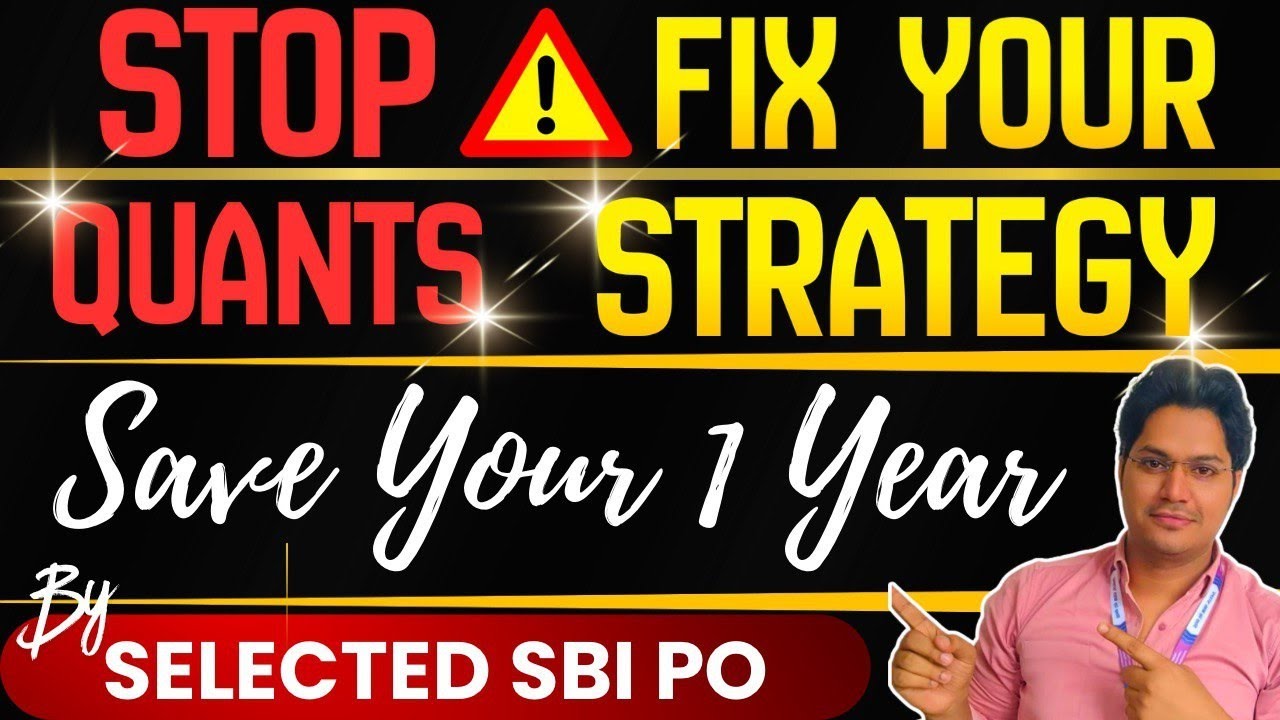 Quant Speed Strategy: SBI PO & RBI Assistant 2026 (Selected Officer's Hack)