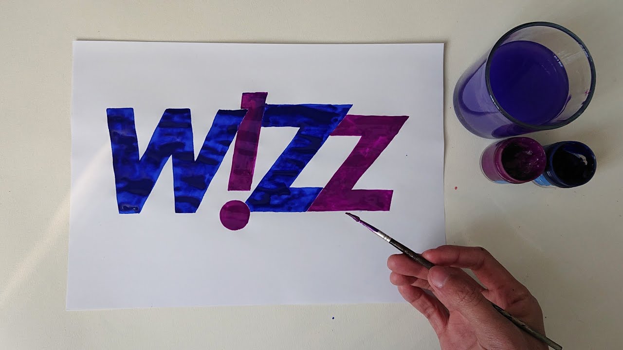 como desenhar o logotipo wizz-air