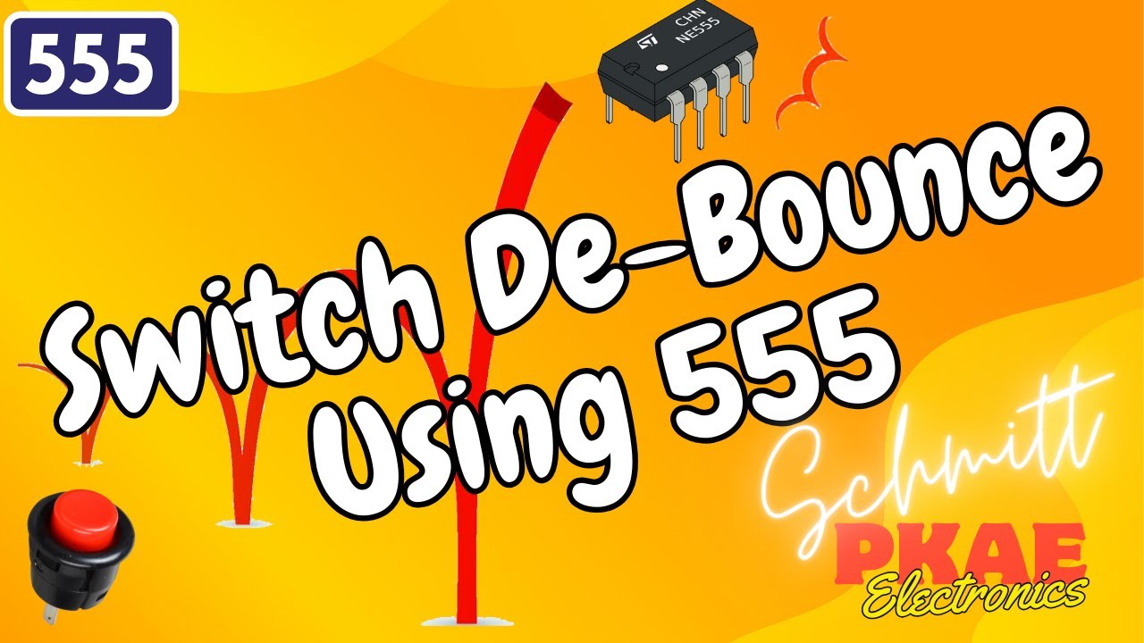 Switch De Bounce Using a 555 Timer Chip.