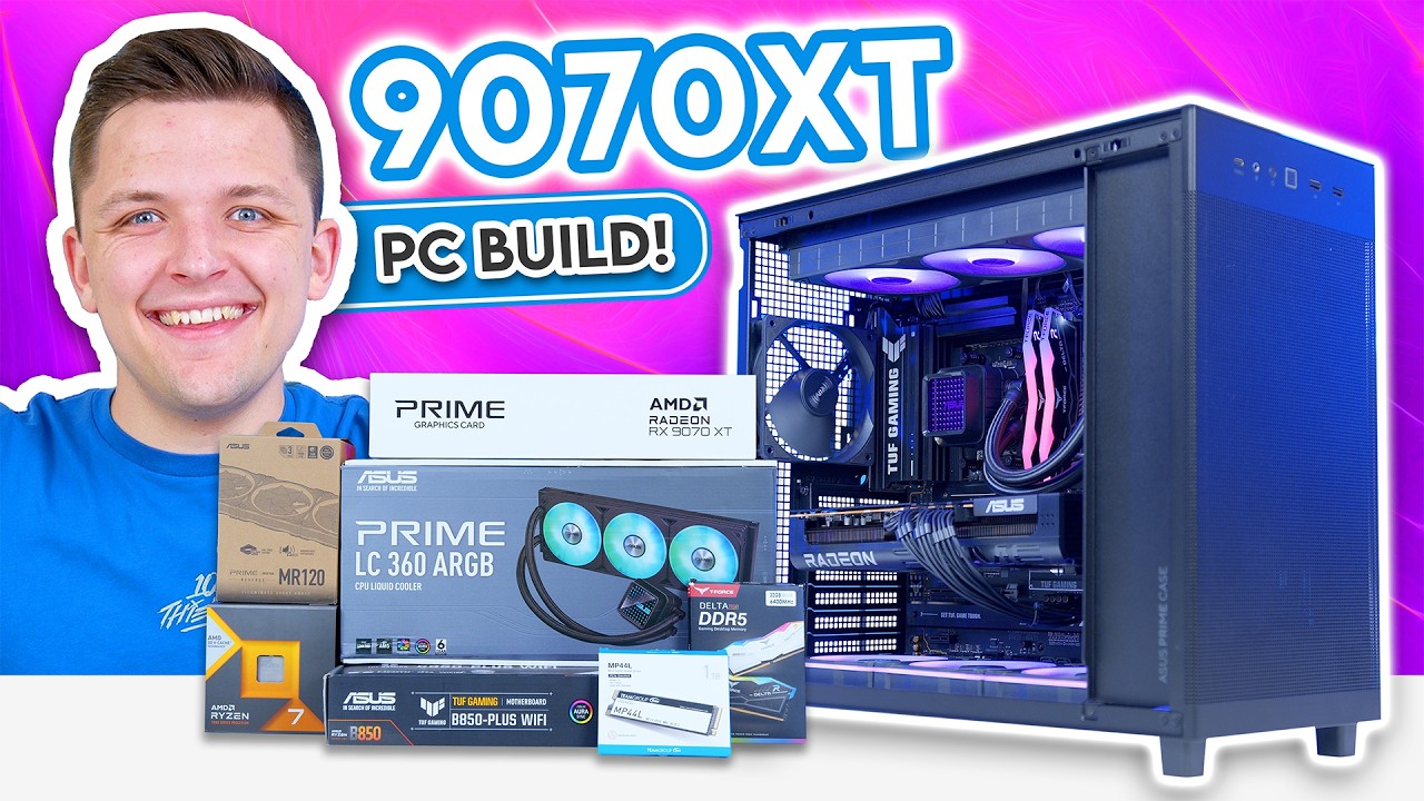 Сборка игрового ПК на RX 9070 XT в 2026 году! 👀 [Полное руководство по сборке с результатами тестов]