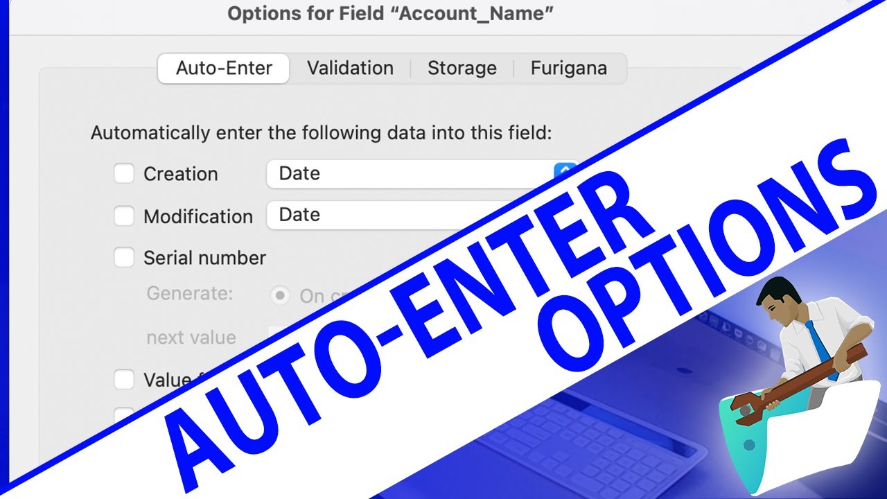 FileMaker Auto-Enter Options