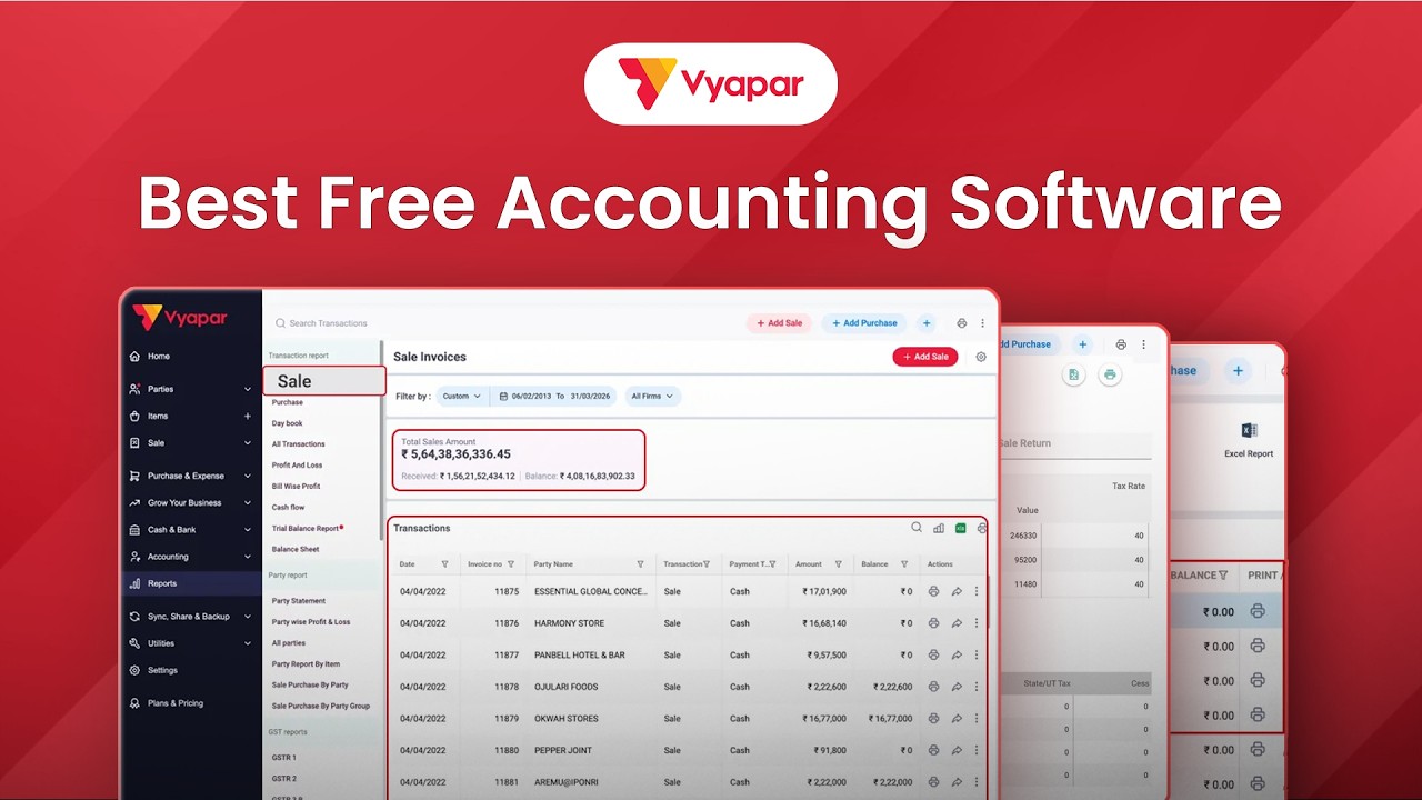 Best Free Accounting Software for Small Businesses | Vyapar