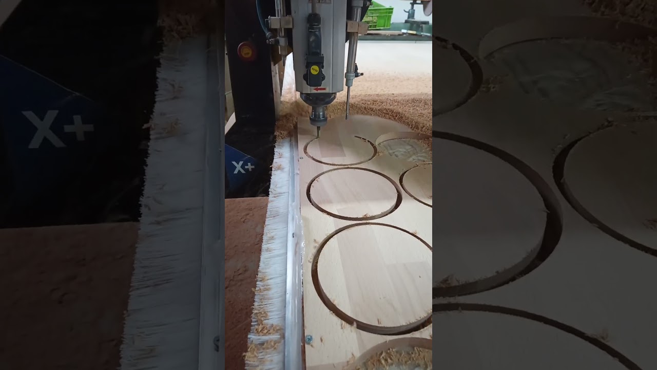 CNC router 18 mm masif &ouml;zel yapım 8 mm bı&ccedil;ak efsane kesiyor ...