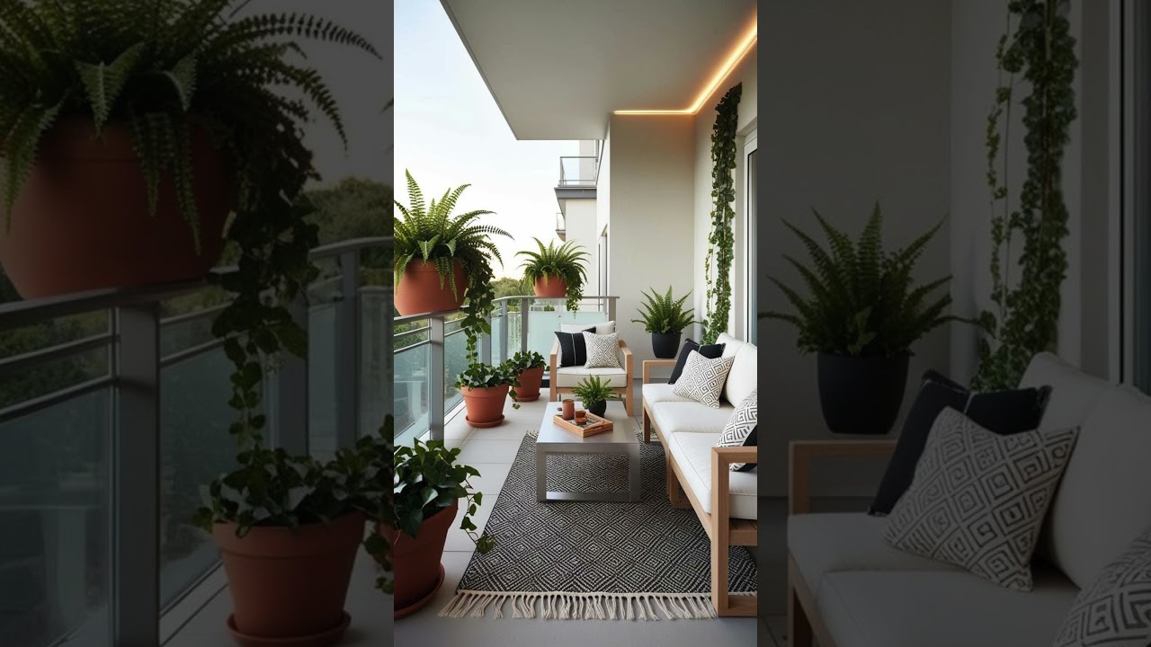 Elegant Balcony Decor ✨ | Luxury Vibes on a Budget #viralvideo #shortvideo