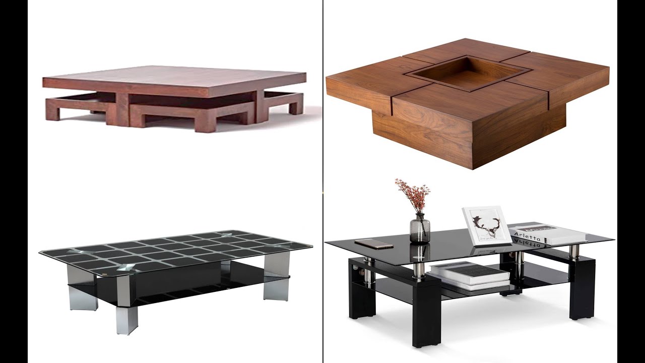 Center Table designs/ coffee table with glass top/ wooden teapoy designs
