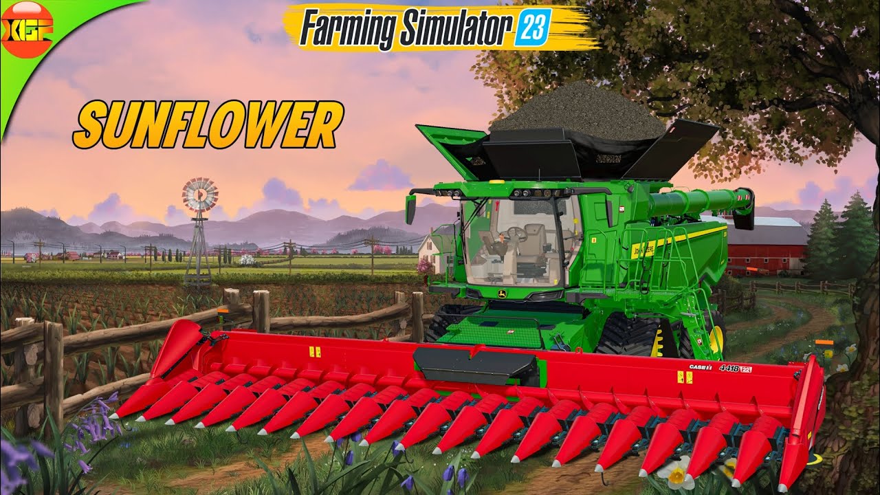 Sunflower Harvesting And Making Oil, Selling Goods | John Deere & CaseIH Farm #85