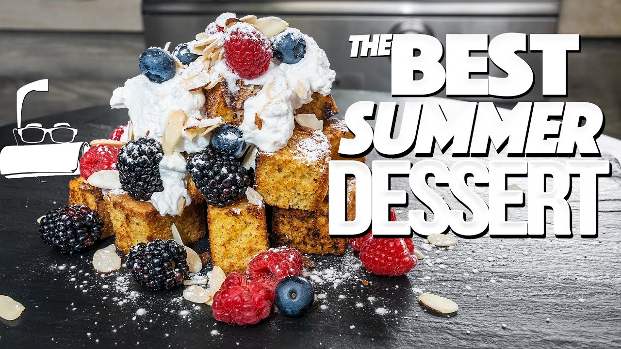 THE BEST DESSERT YOU'RE GOING TO MAKE ALL SUMMER (IT'S GRILLED POUNDCAKE!) | SAM THE COOKING GUY