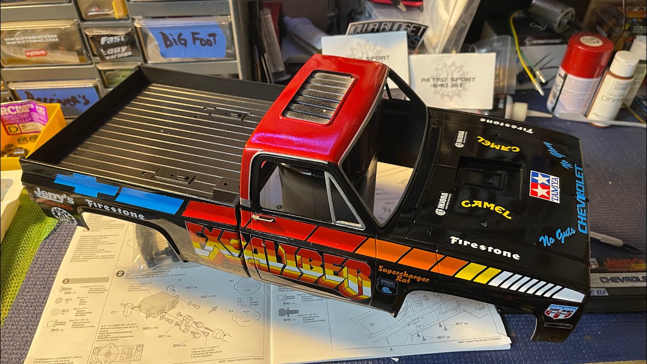 Tamiya Clodbuster Excaliber build Final Paint and Decals