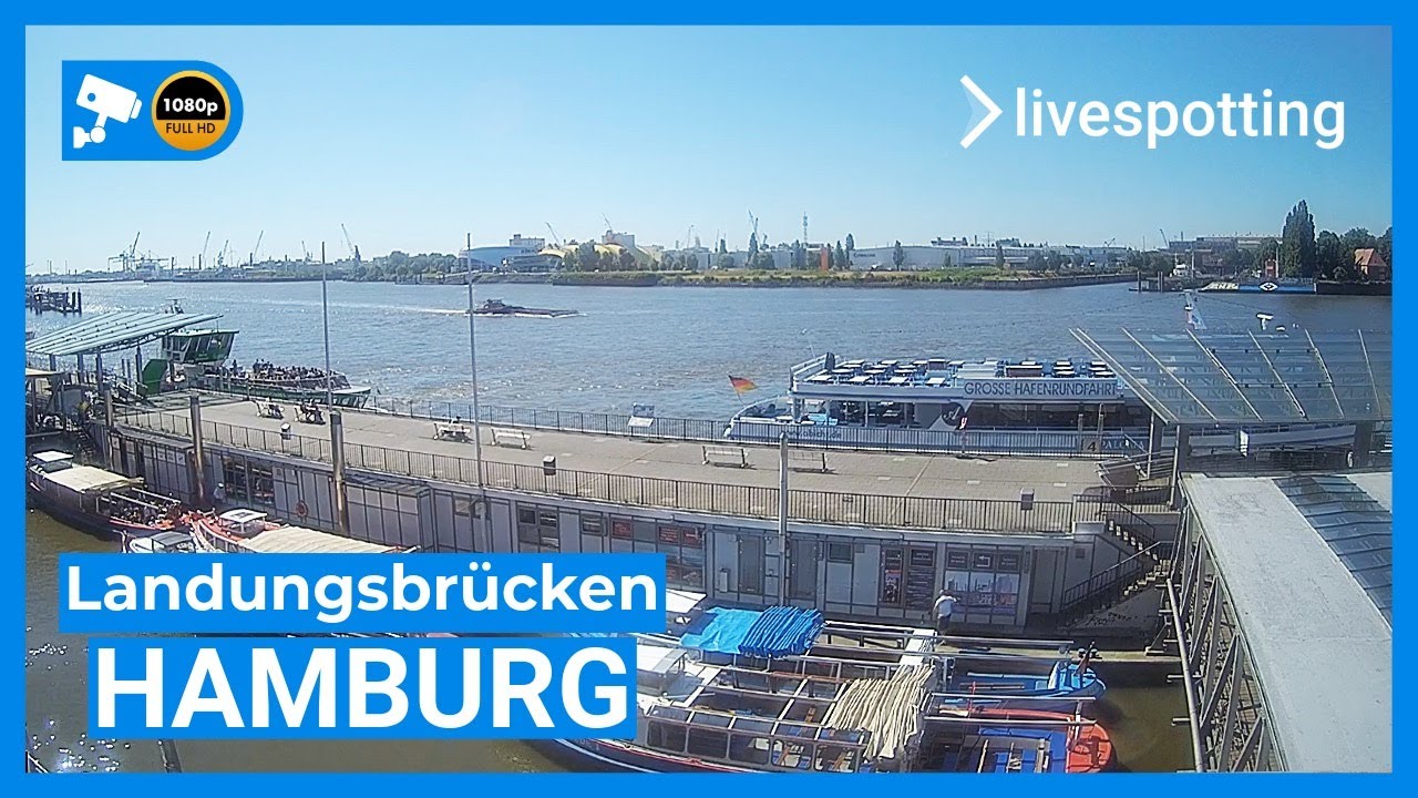 🔴 LIVE: Hamburg Landungsbrücken – Schiffe, Fähren & Hafenbetrieb