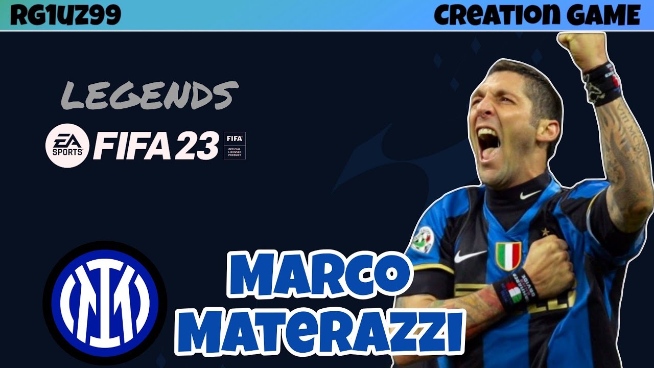 FIFA 23 | HOW TO CREATE MARCO MATERAZZI ON FIFA 23 | ITA_PS5