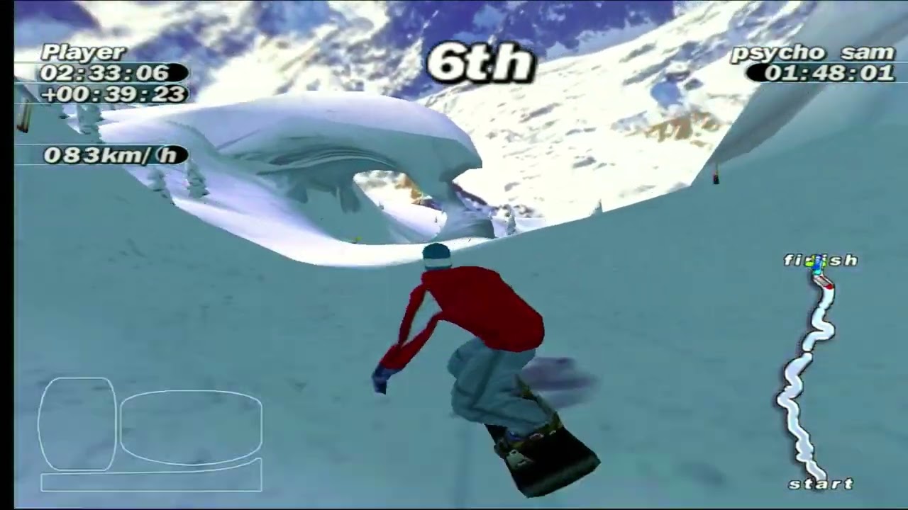 Playing Supreme Snowboarding (Boarder Zone) on 3dfx Voodoo 2 SLI